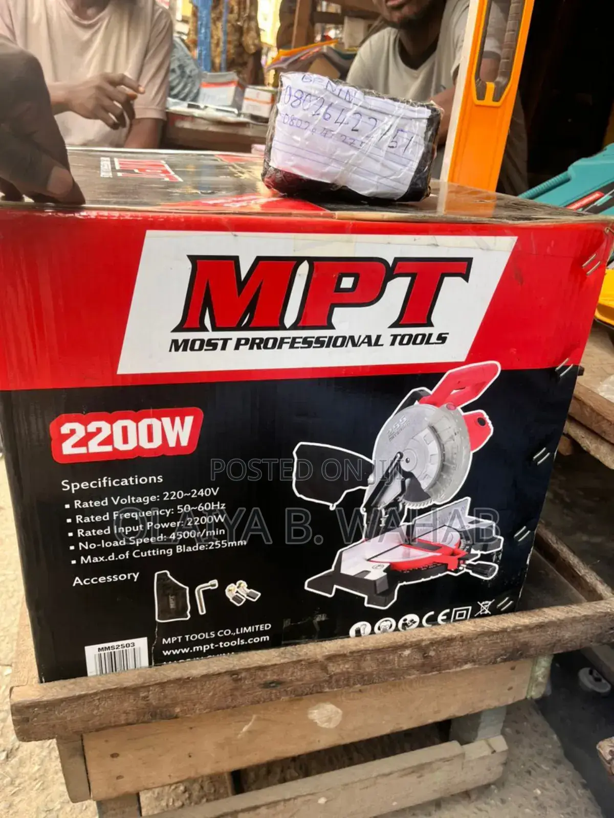 MPT 2200w Miter Saw Mms2503 – 250mm Professional Cutter