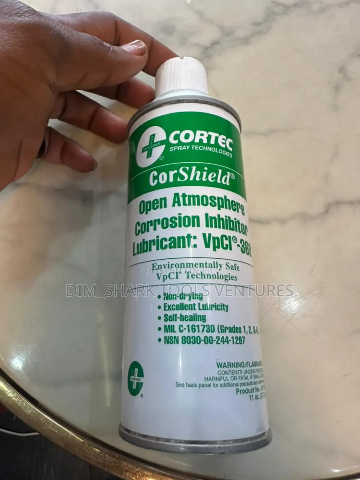 Cortec Corshield Vpci-369, an Oil-Based Wet Film Corrosion Lubricant.