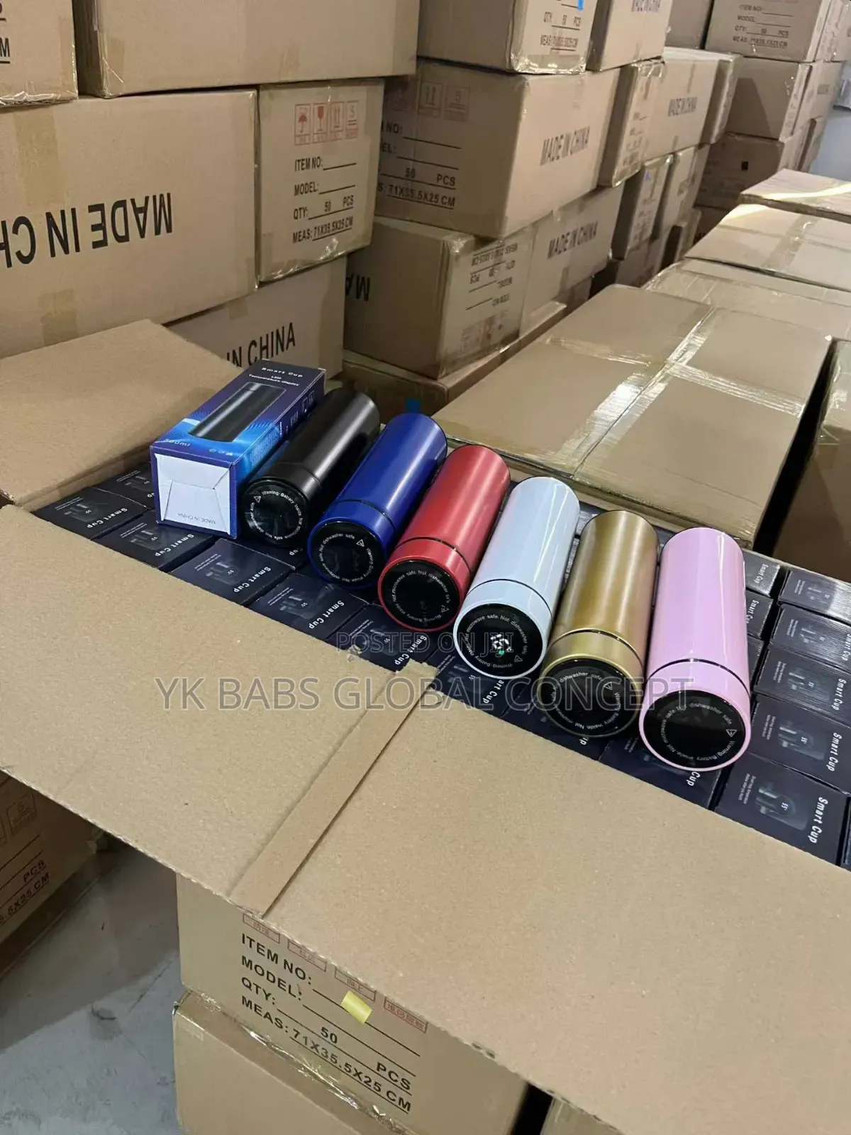 Led Temperatures Display Vacuum Water Flask