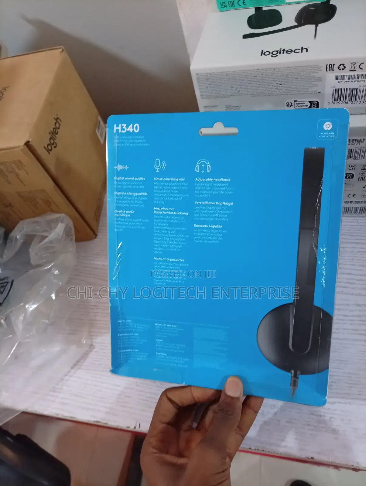Logitech H340 Usb Headset – Stereo Sound, Noise-Canceling Mic