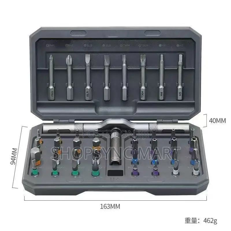24-in-1 Ratchet Screwdriver Set For Home, Office Workshop