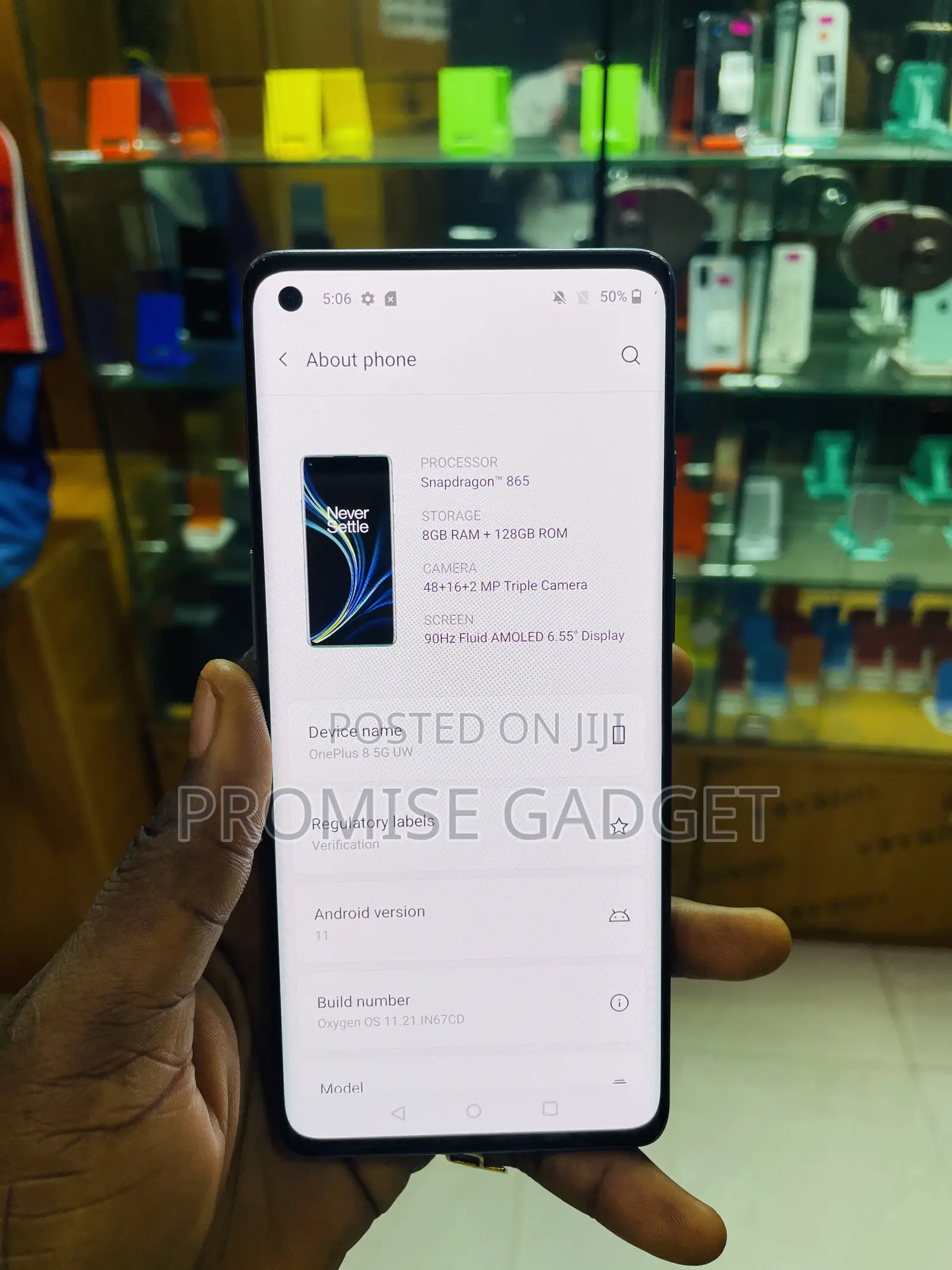 OnePlus 8 5G UW (Verizon) 128 GB Gray