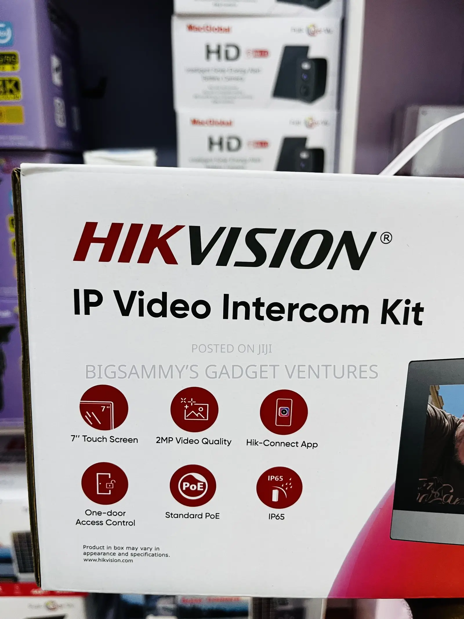 7" Touch Screen Hikvision Ip Video Intercom Kit