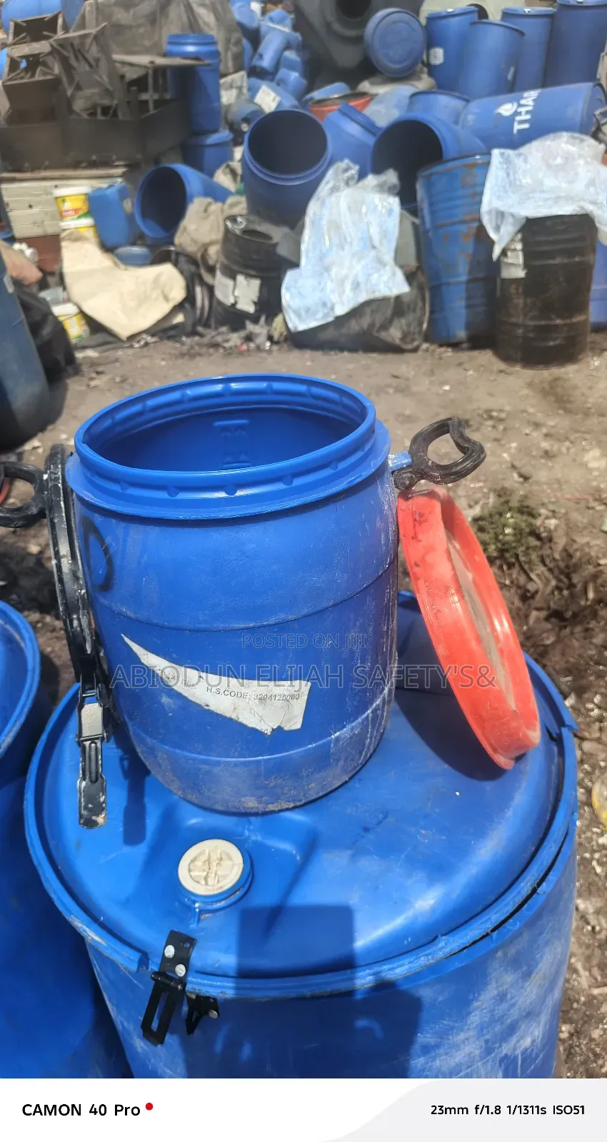 Original Small Rubber Cover Drum 25 Liters