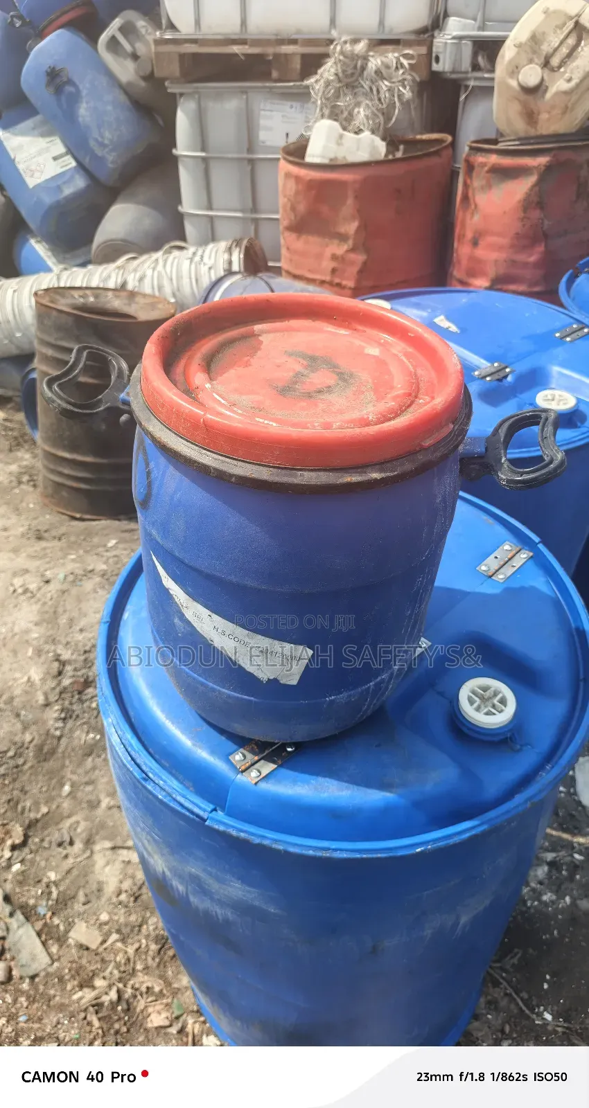 Original Small Rubber Cover Drum 25 Liters