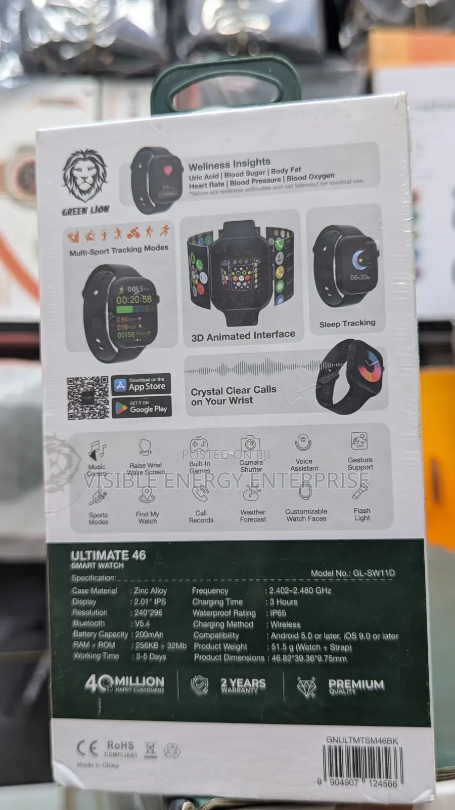 Green Lion Ultimate 46 Smart Watch.
