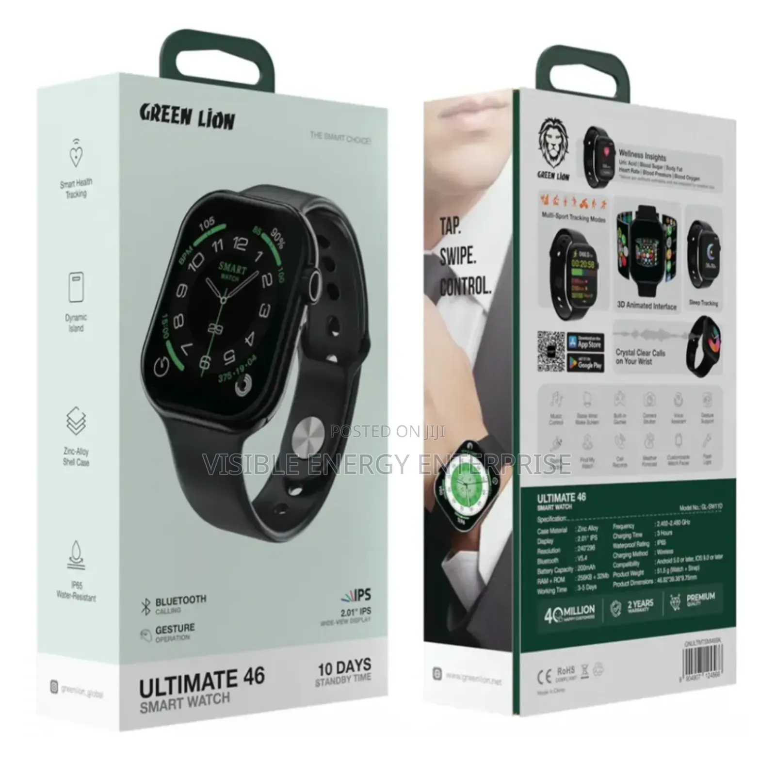 Green Lion Ultimate 46 Smart Watch.