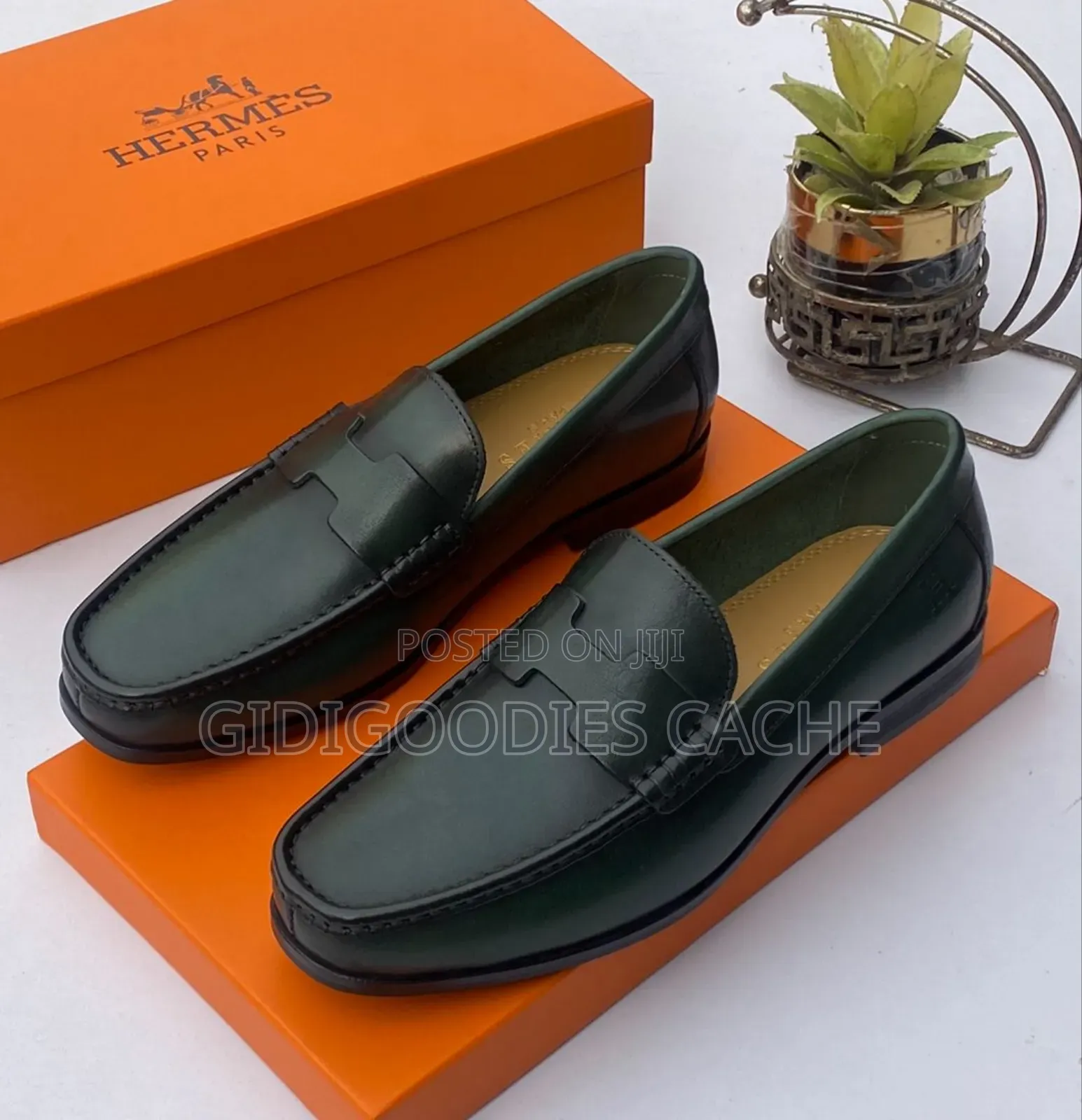 Hermes Penny Loafers Black/Brown/Blue/Green Size 40-46