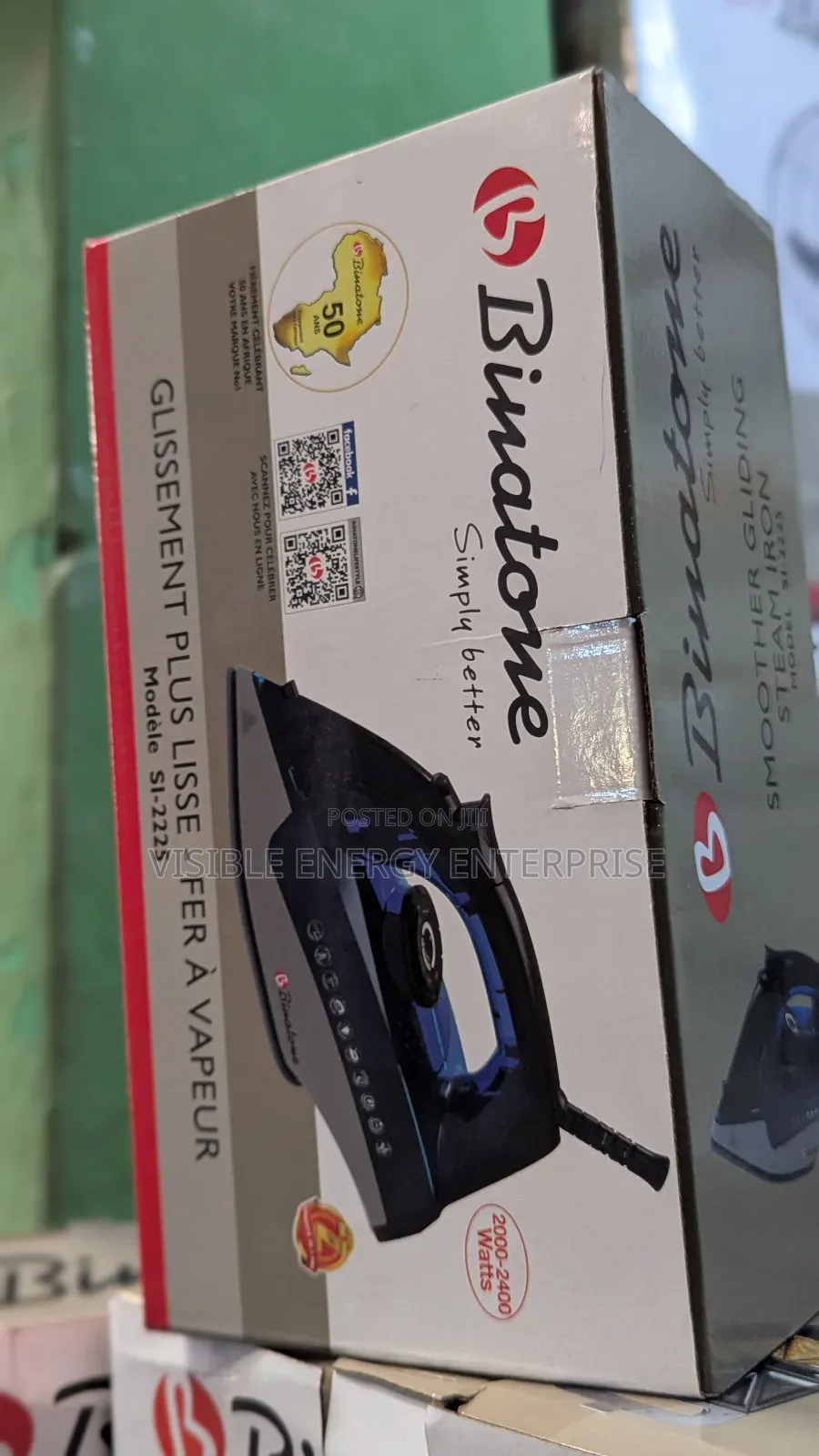 Binatone Smoother Gliding Steam Iron, Model Si-2225