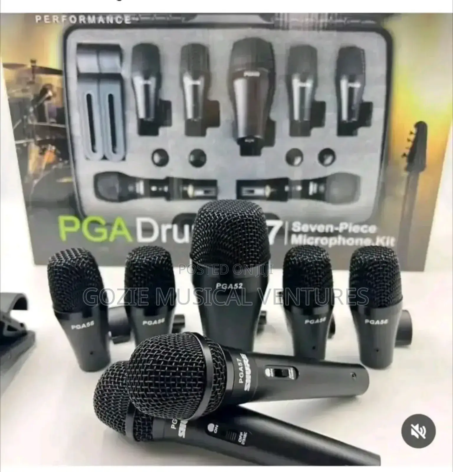 Original Shure Drum Mic Complete 7 Set
