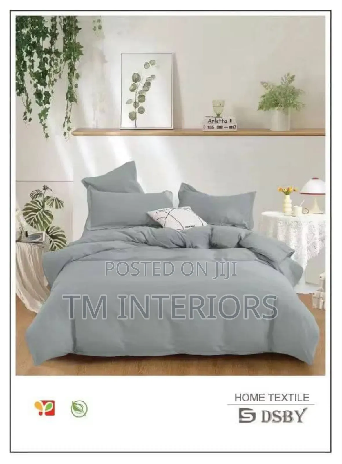 6 X 6 Gray Color Bedsheet Sets, Retail and Wholesale
