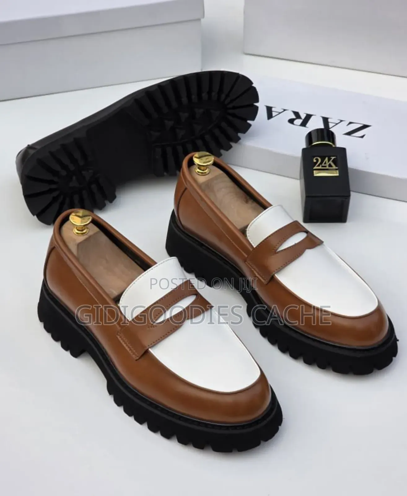 Zara Two-Tone Chunky Tassel Loafers Size 40-46