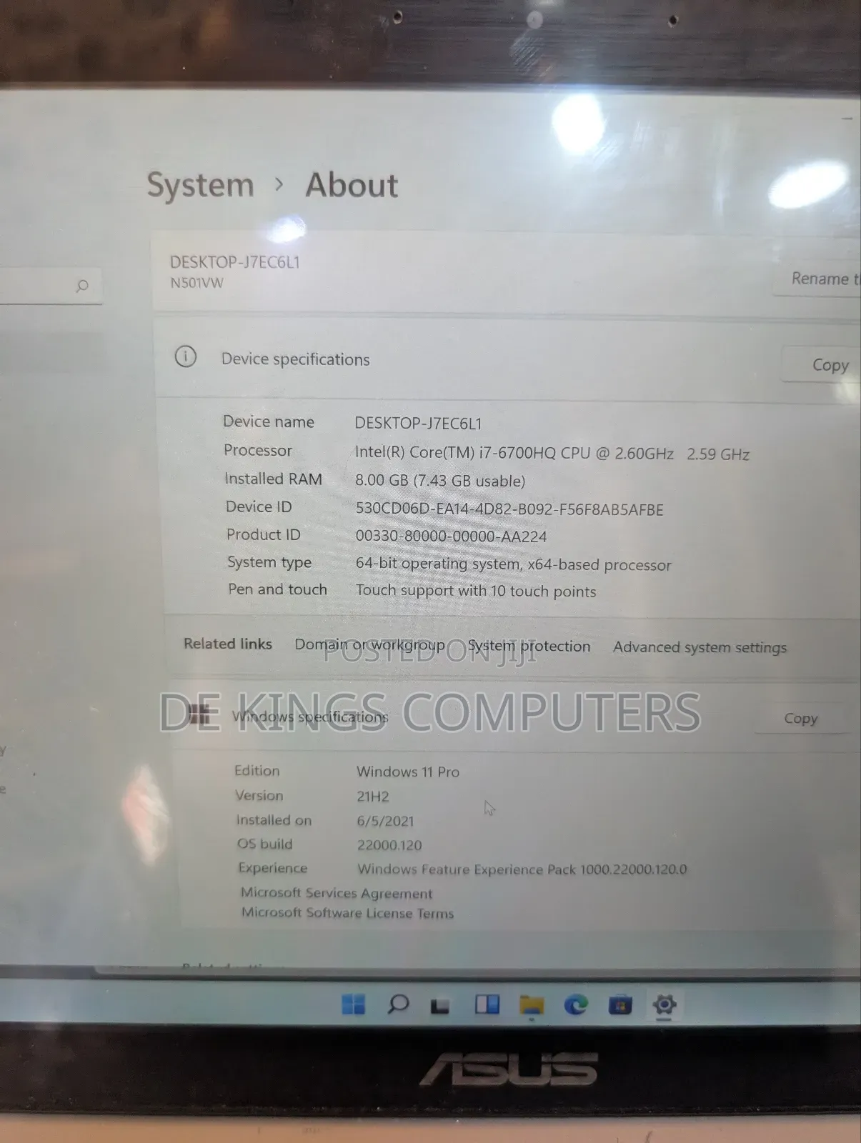 Laptop Asus UX50V 8GB Intel Core i7 SSD 256GB