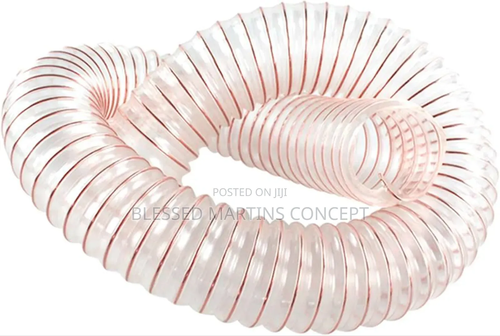 2 by 1⁄2 Smoke, Fumes, Dust Vacuum Hose. Full Bundle:10 Meters