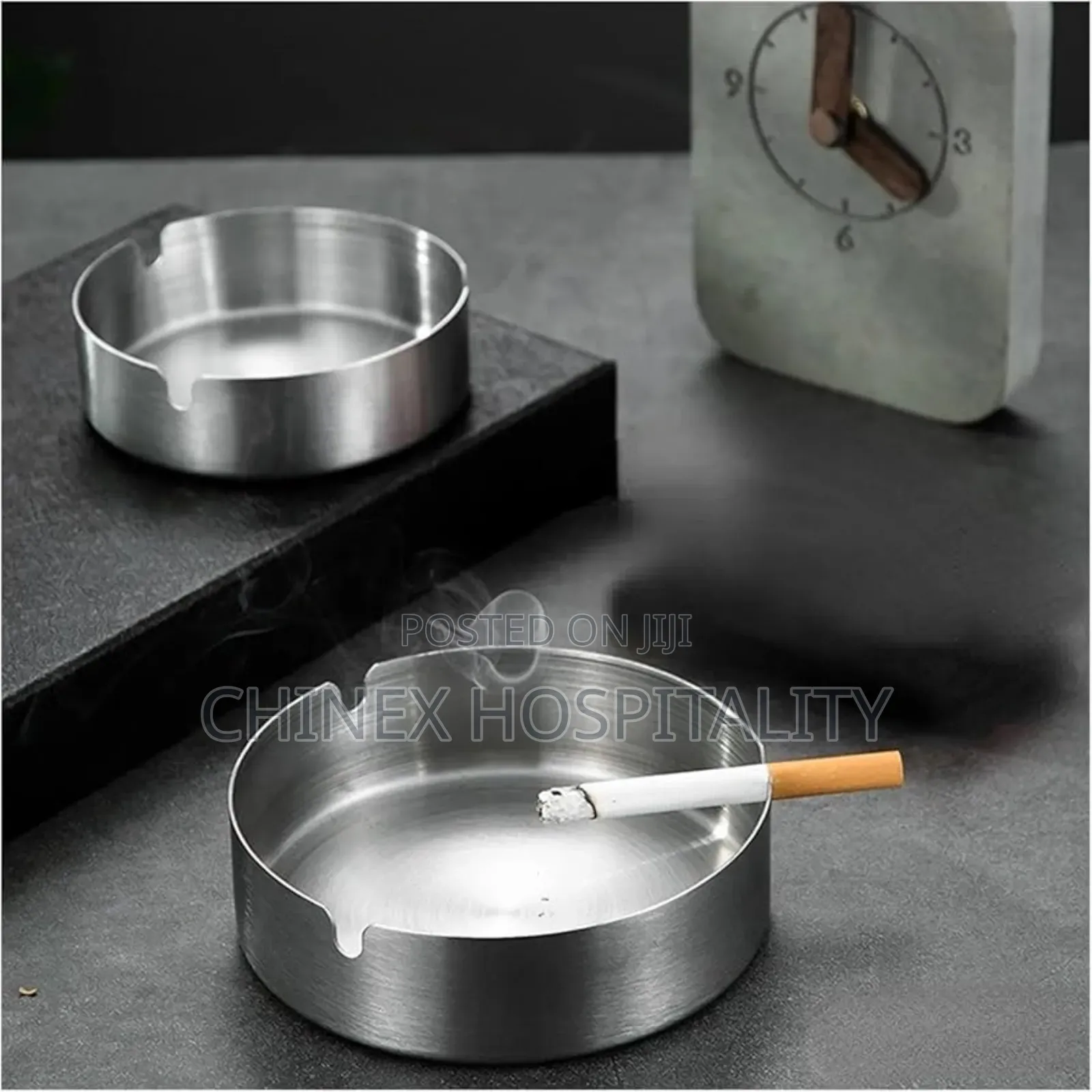 Durable Stainless Ash Tray For Hotels, Lounges & Restaurants.