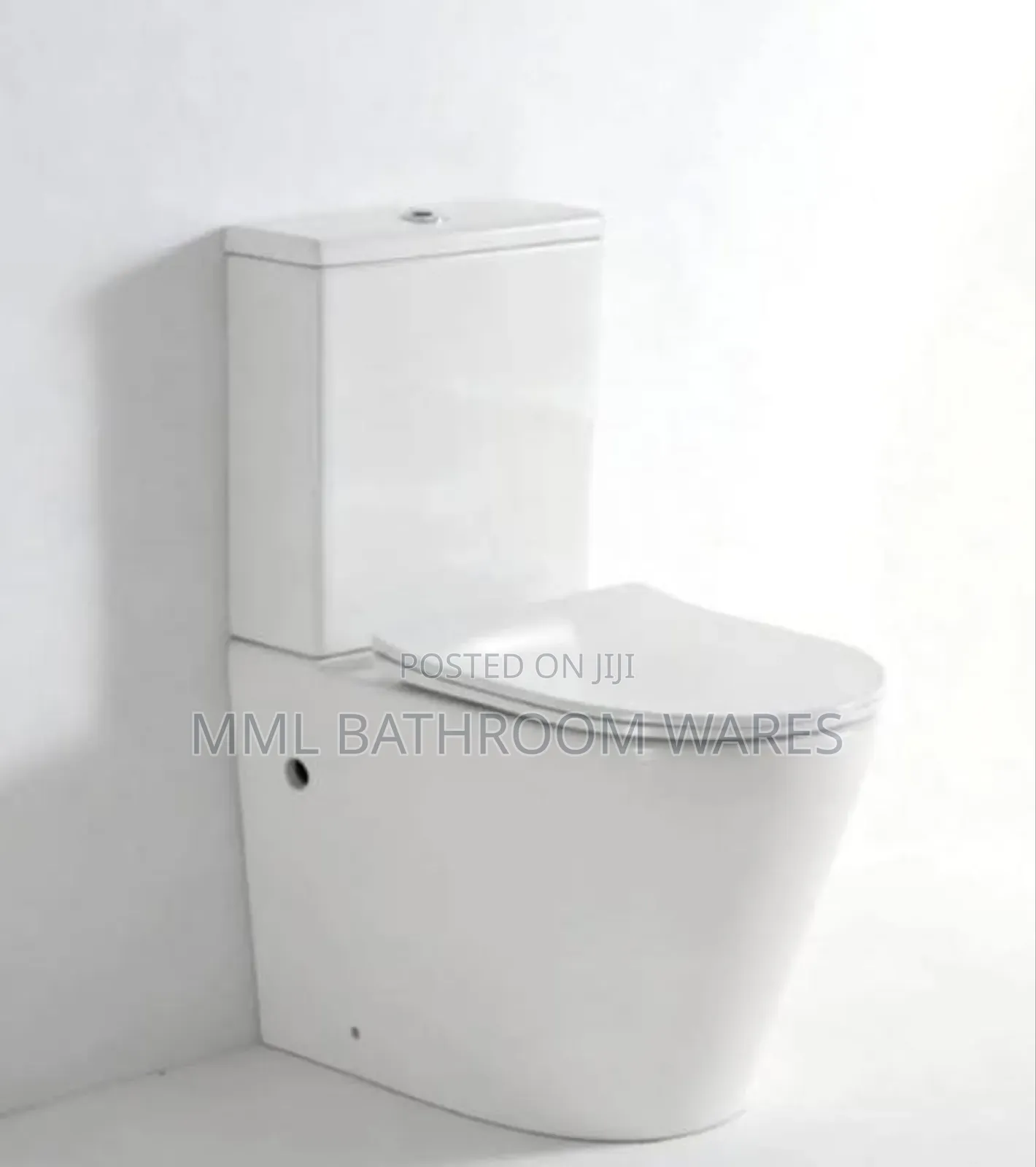 Toilet Seat and Tank Standard Top Flush Wc