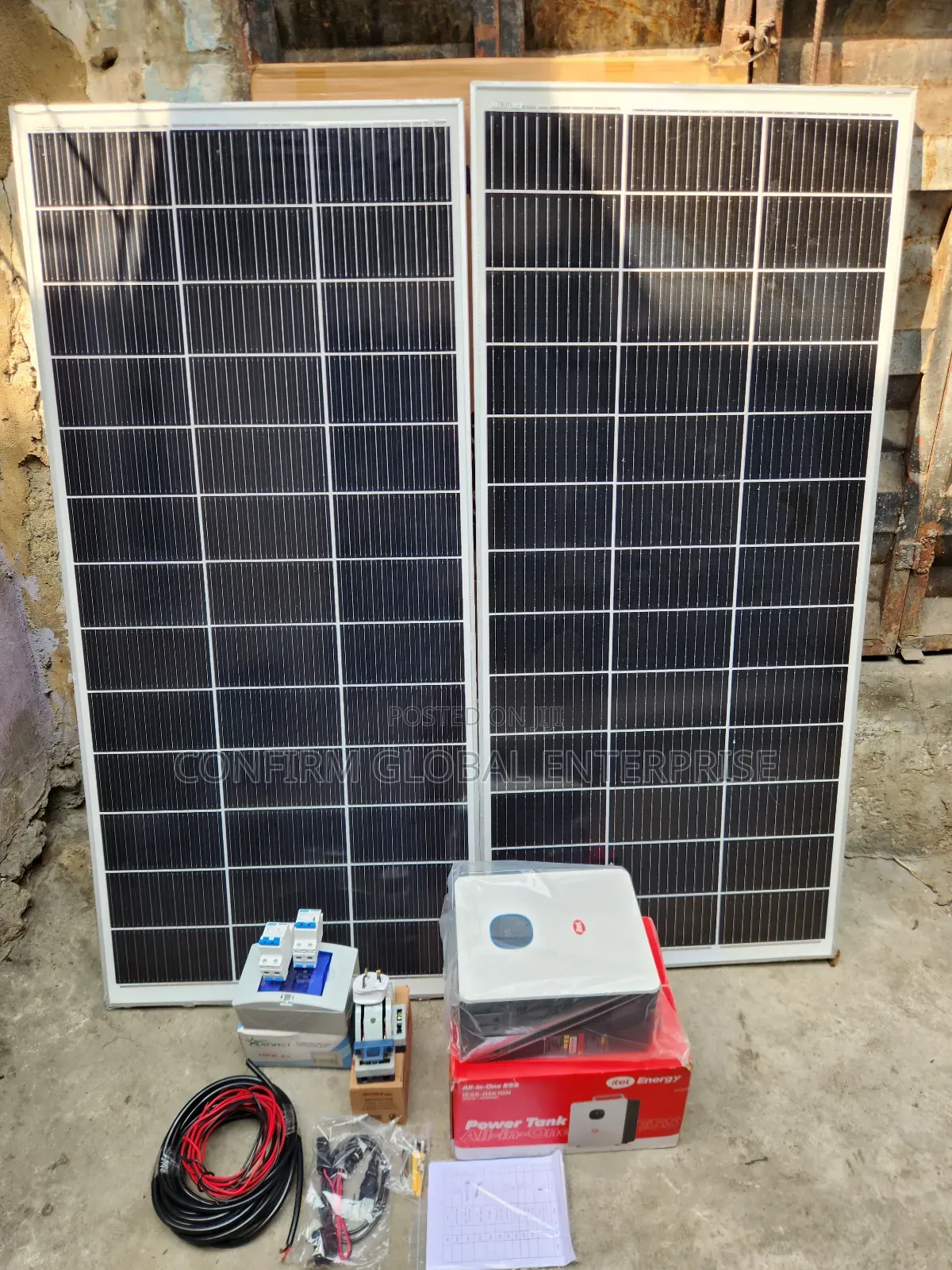 Itel 1kwh + 500w Solar Power Generator With 400w Solar Panel