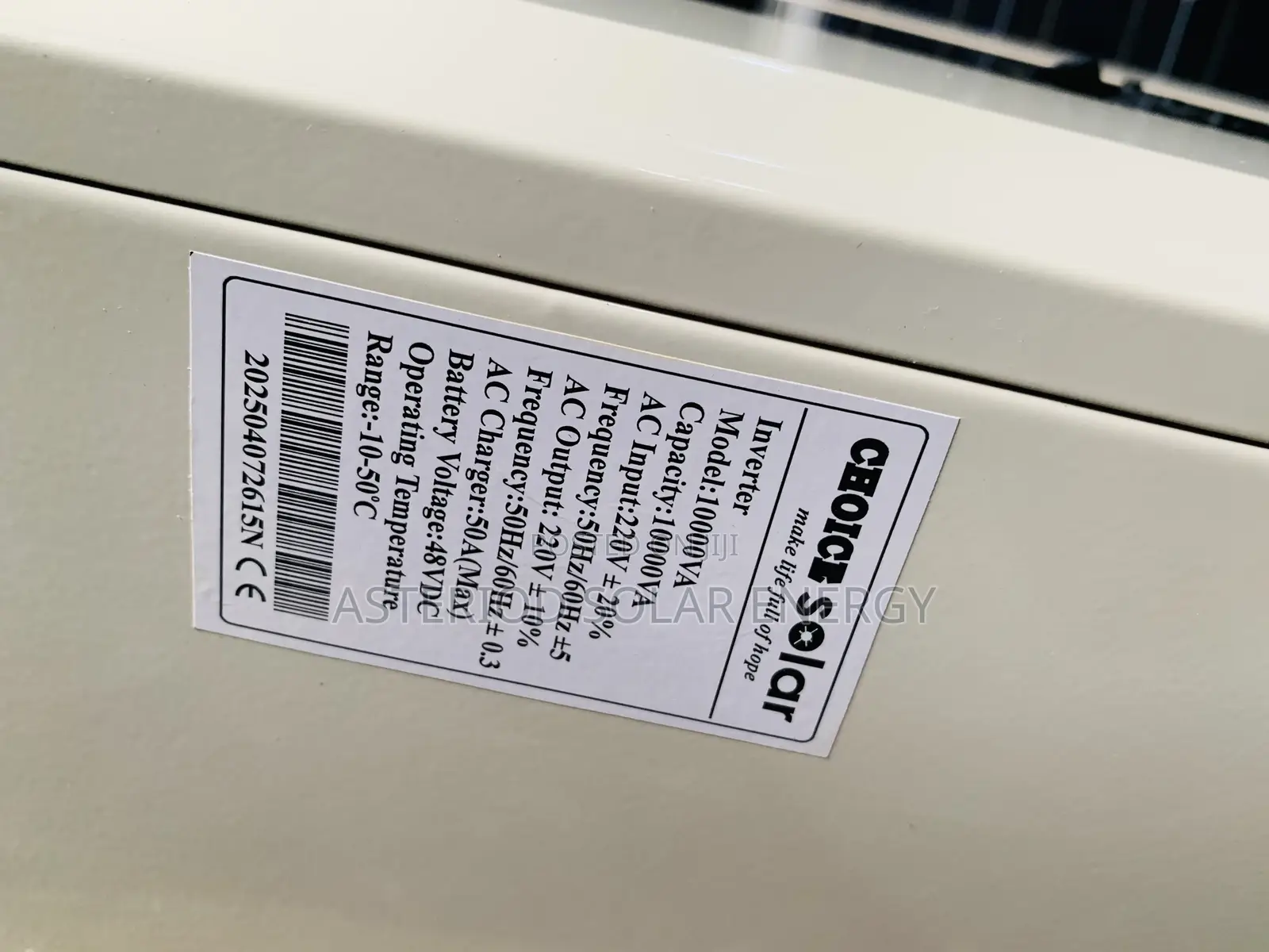 10kva 48volts Choice Solar Inverter