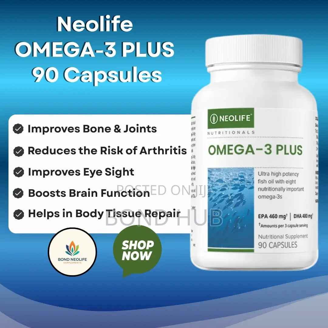 Omega 3 Plus 90 Capsules. Omega 3 Salmon Oil Supplement