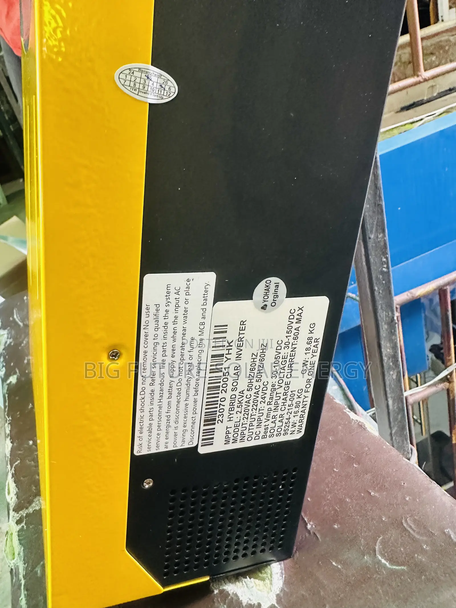 2.5kva Yohako Hybrid Solar Inverter 24v