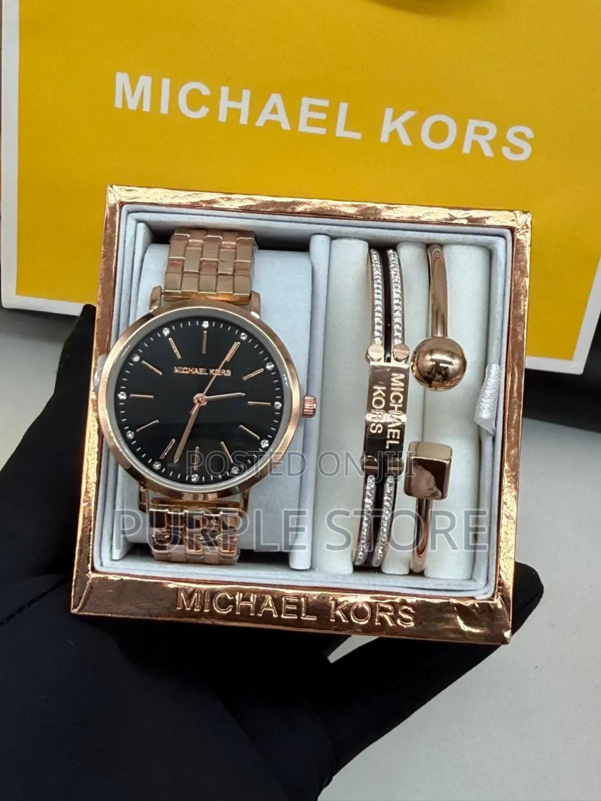 Michael Kors Women Watch and Bracelets Set Perfect Gift Set 