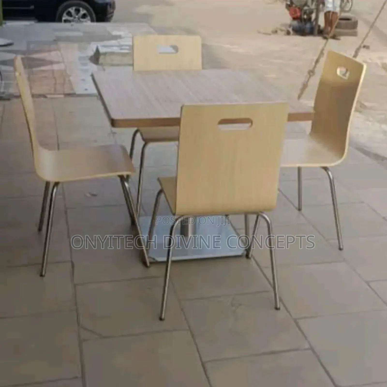 Wooden Restaurant Chairs and Table