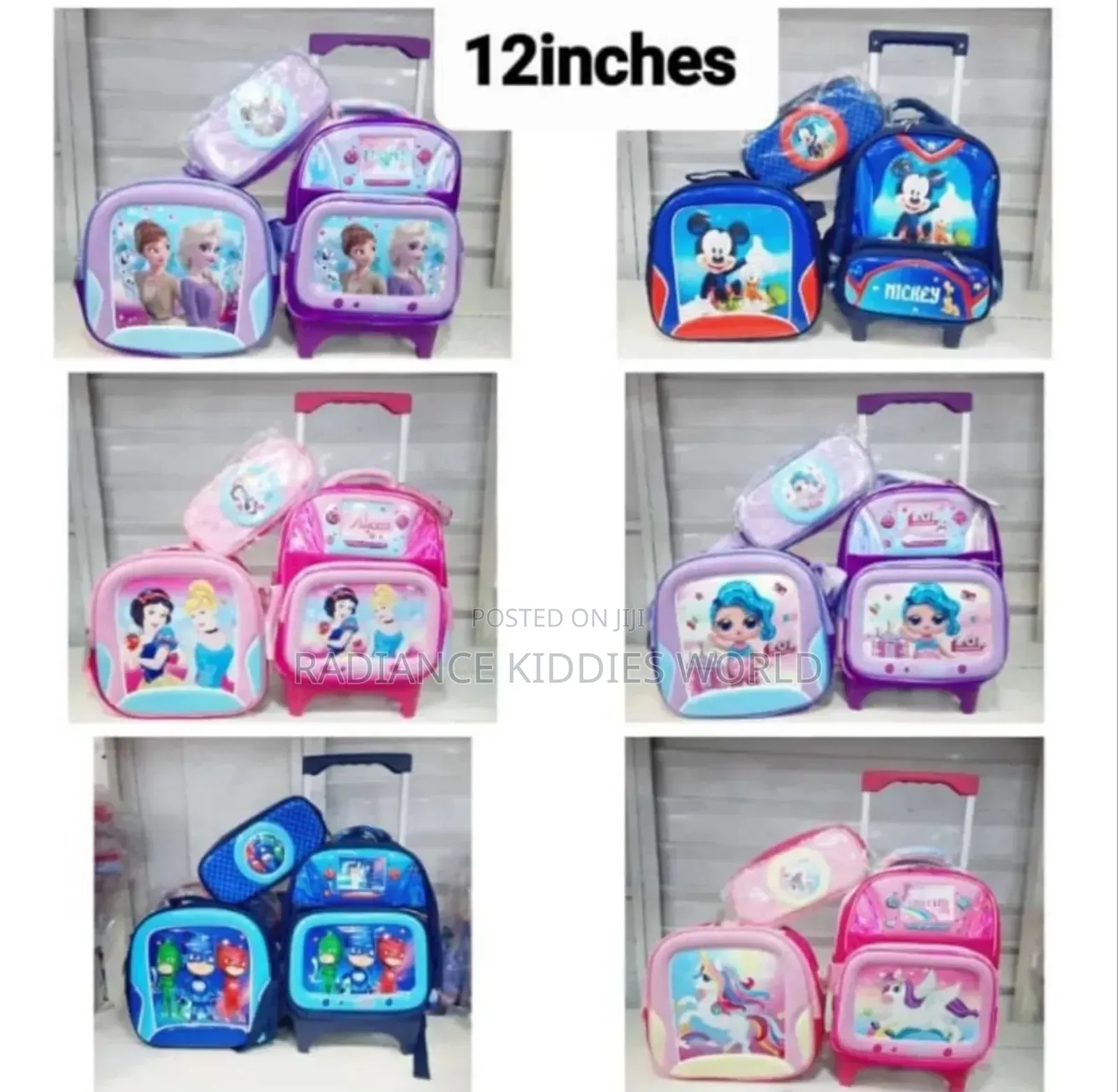 3in1 Character Trolley Bag 12inches