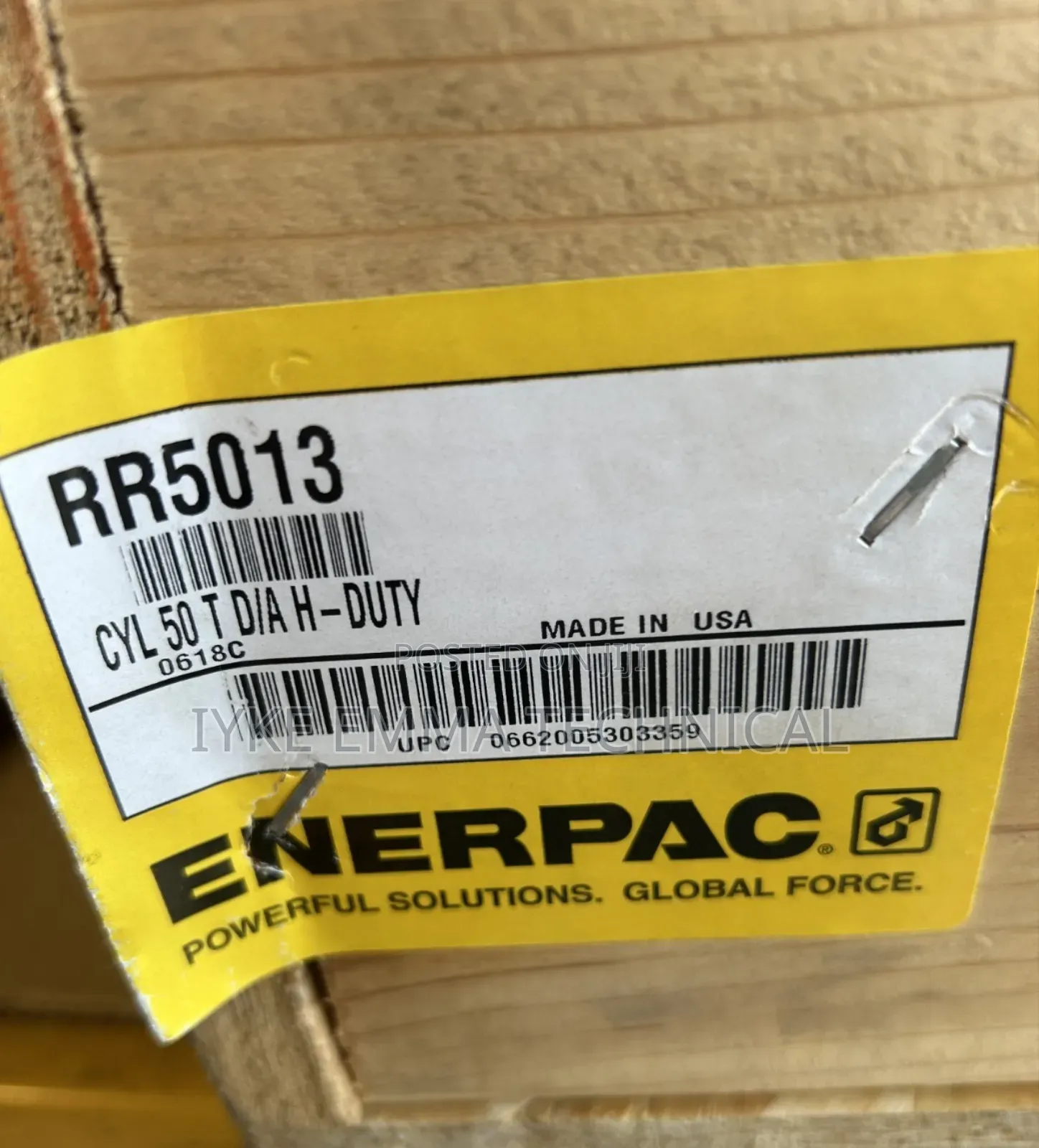 Enerpac Rr5013 Heavy Duty Hydraulic Cylinder 50 Ton Capacity