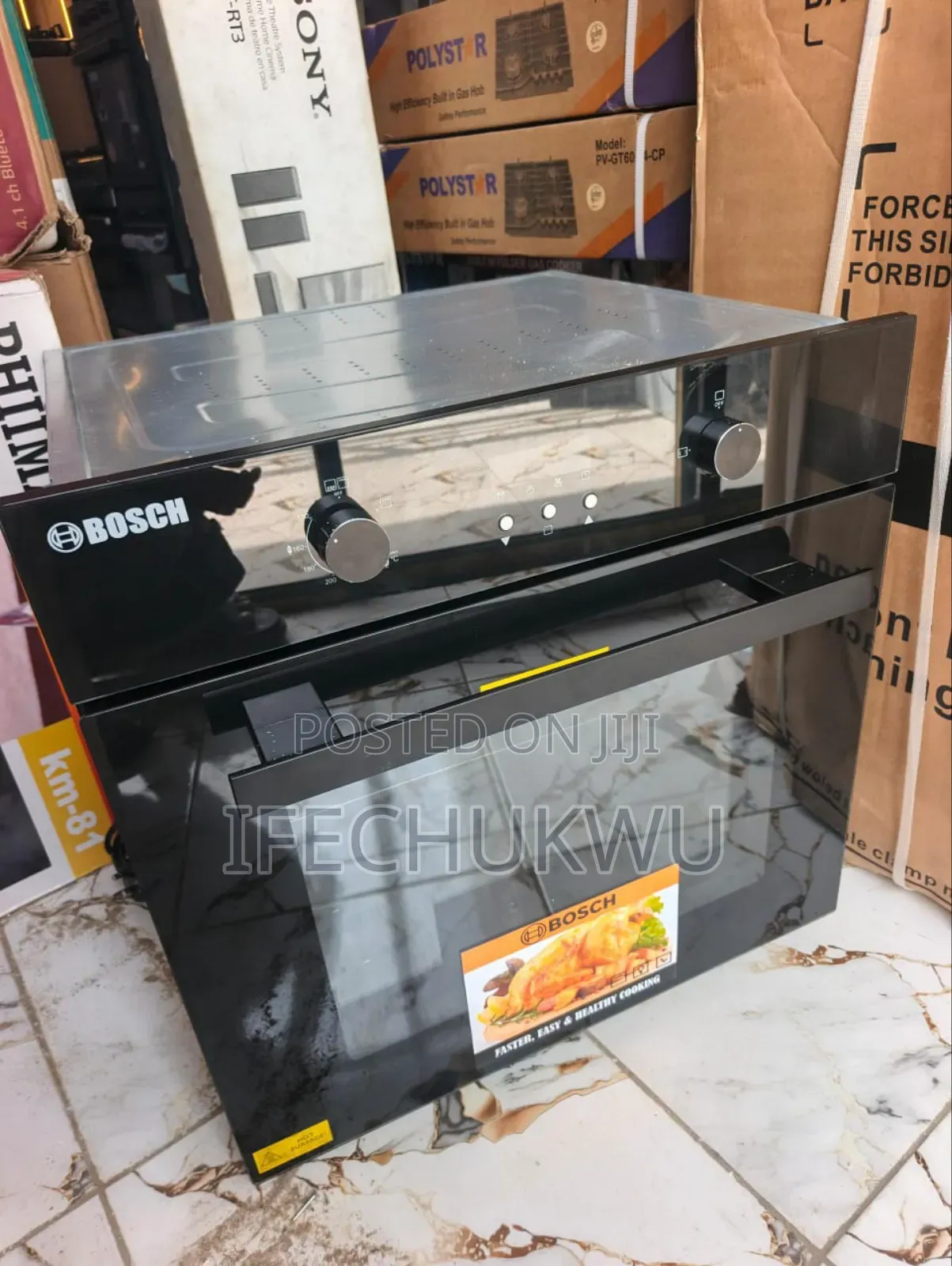 Original Bosch 75litters Inbuilt Luxury Gas Electric Oven With Grill