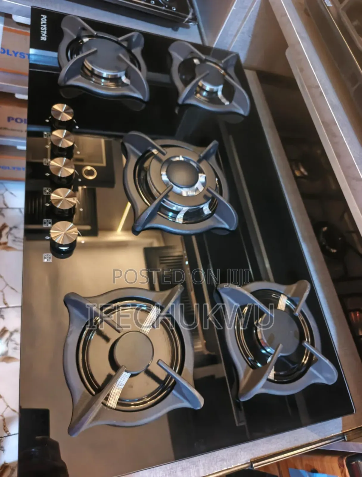 Original Quality Polystar Built-in Sweet Burners 5 Gas Cooker Hob