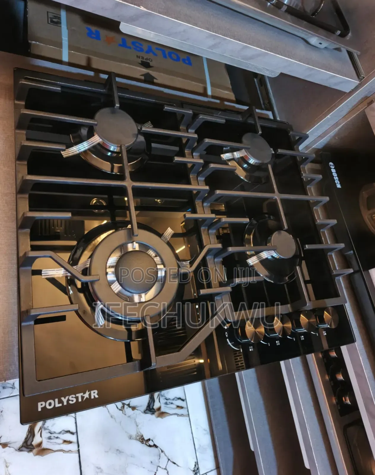 Original Polystar 2026 New Design Built-in Sweet 5 Burners Gas Cooker