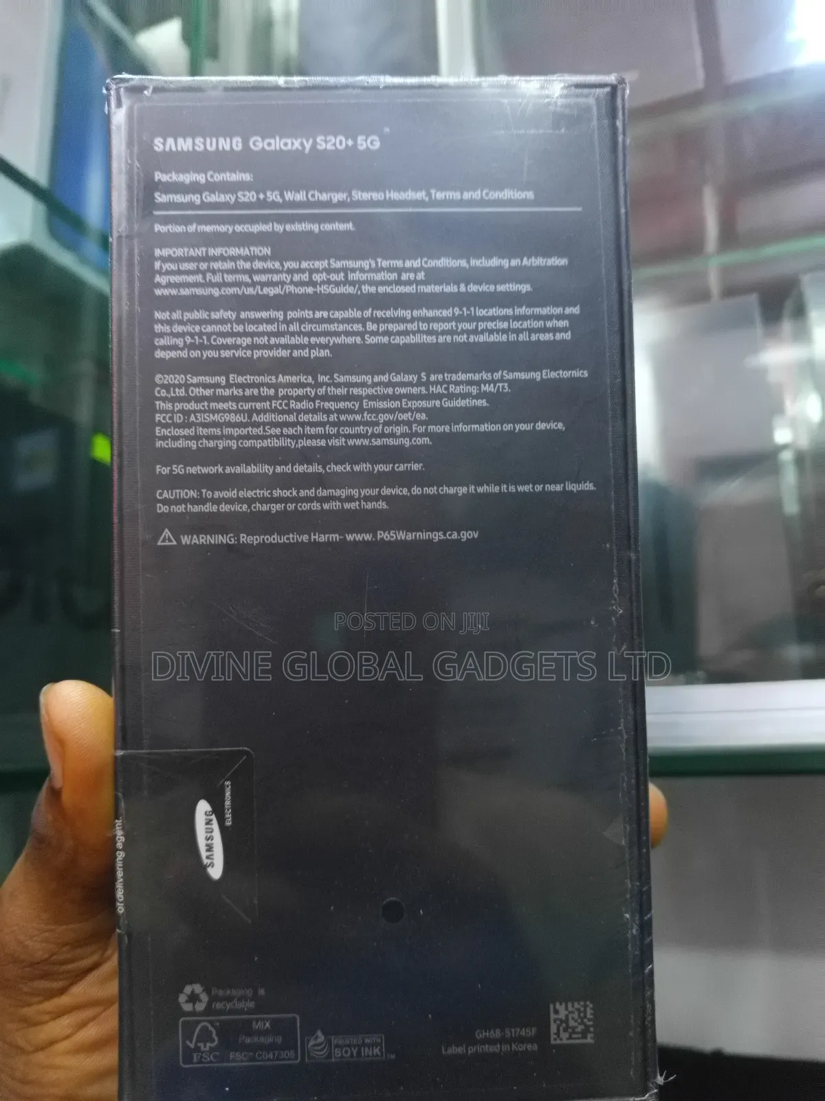 New Samsung Galaxy S20+ 5G 256 GB Gray