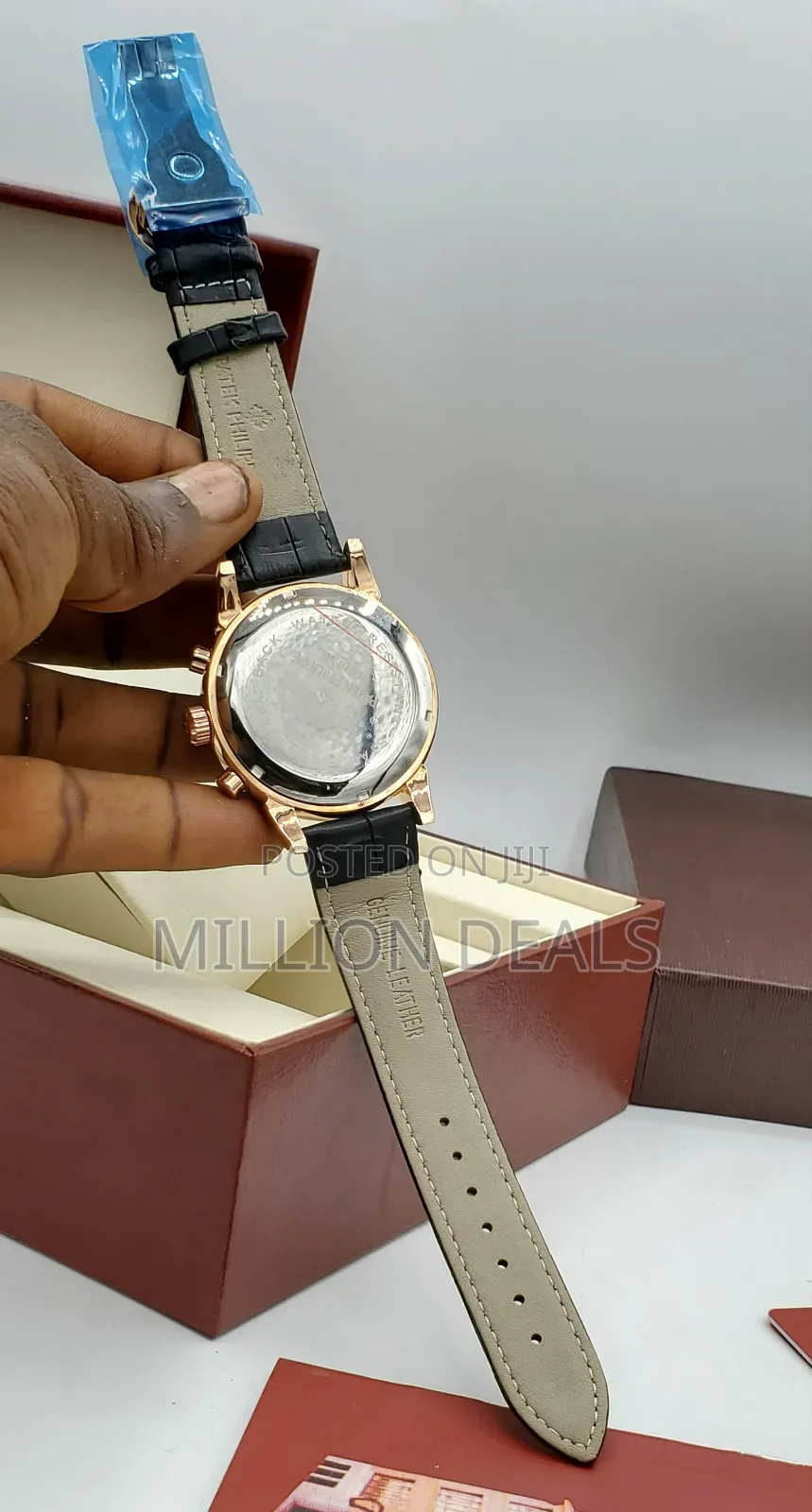 Chronograph Luxury Leather Strap Men’S Wrist Watch