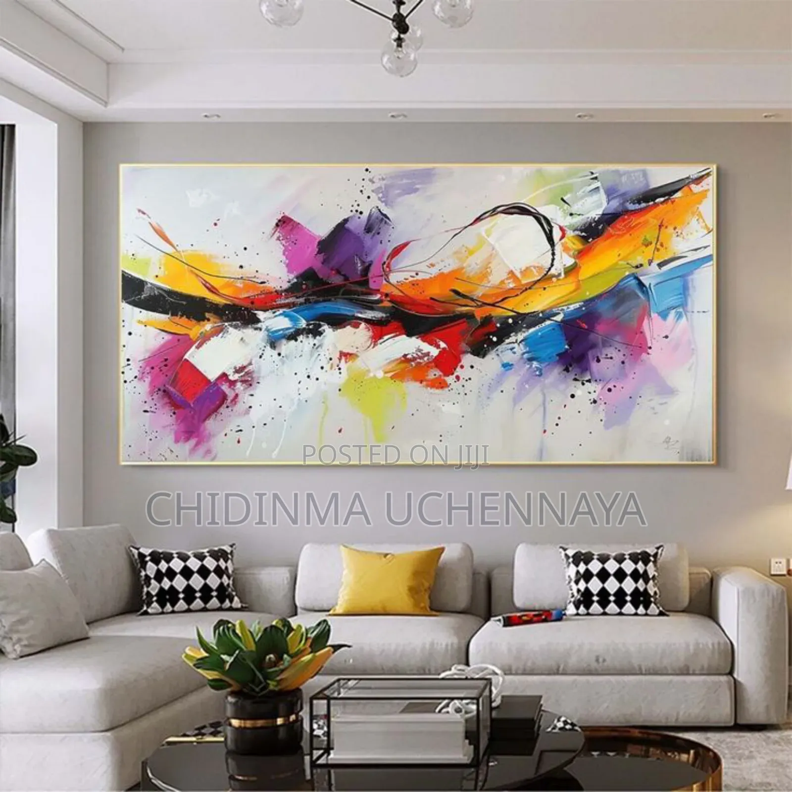 Abstract Line Canvas Printing for Living Room