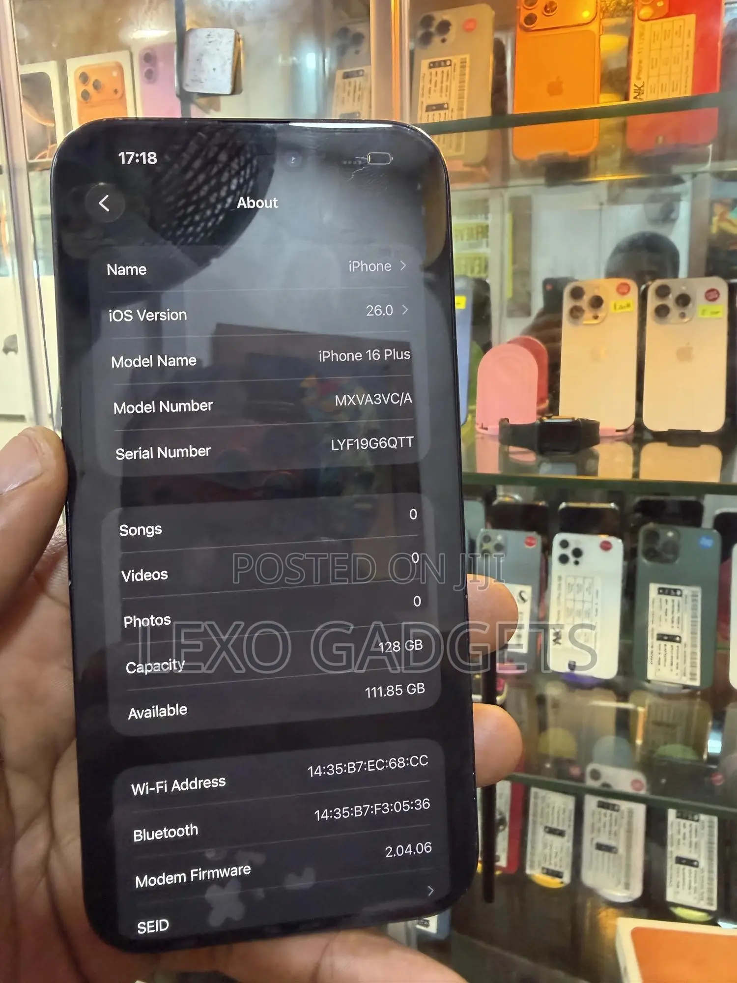 Apple iPhone 16 Plus 128 GB Black