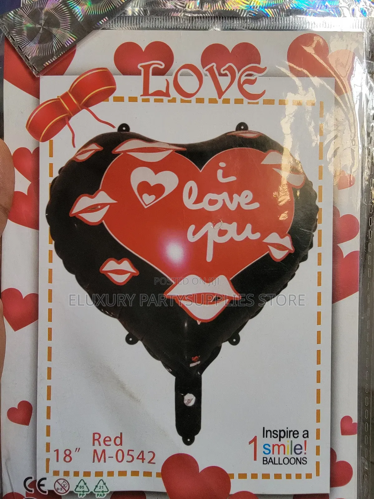 Lip I Love You Valentine Balloon