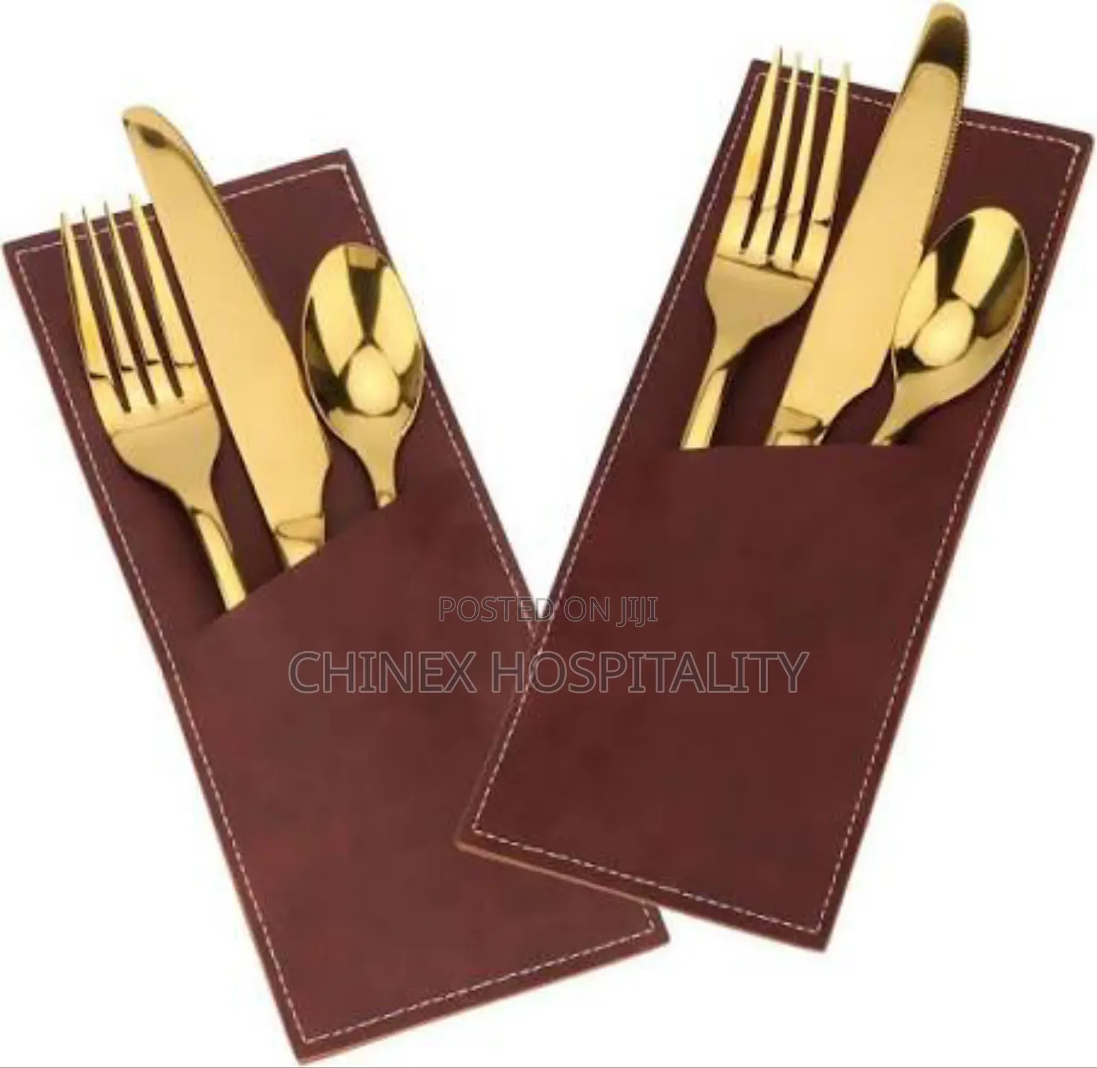 Premium Leather Cutlery Pouch – Ideal For Hotels, Restaurants & Homes.