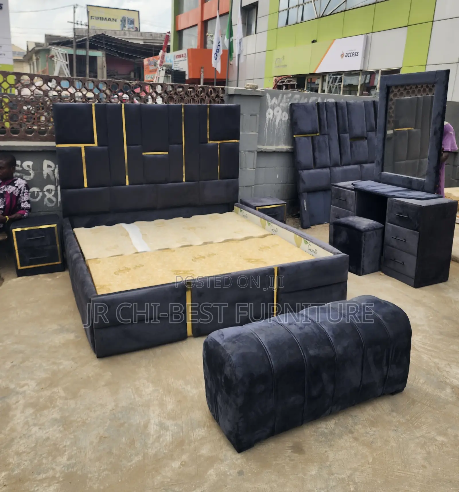 Reliable HDF Complete 6 by 6 Family Size Upholstery Bedframe