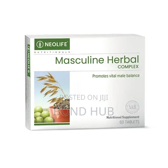 Masculine Herbal Complex 60 Tablets Male Libido Boost Prostate Health