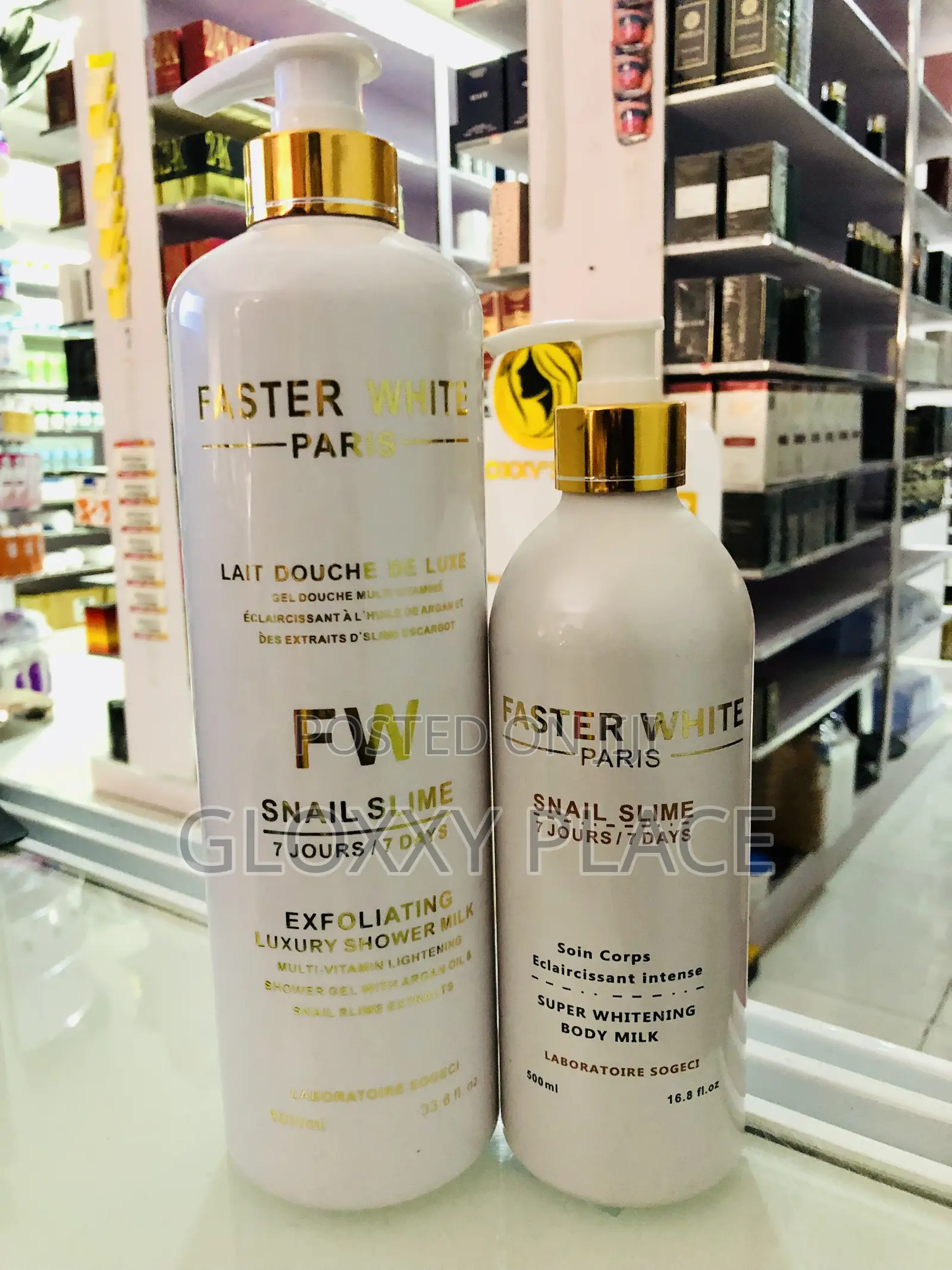 Faster White Snail Slime Lotion And Shower Milk (2 In 1)