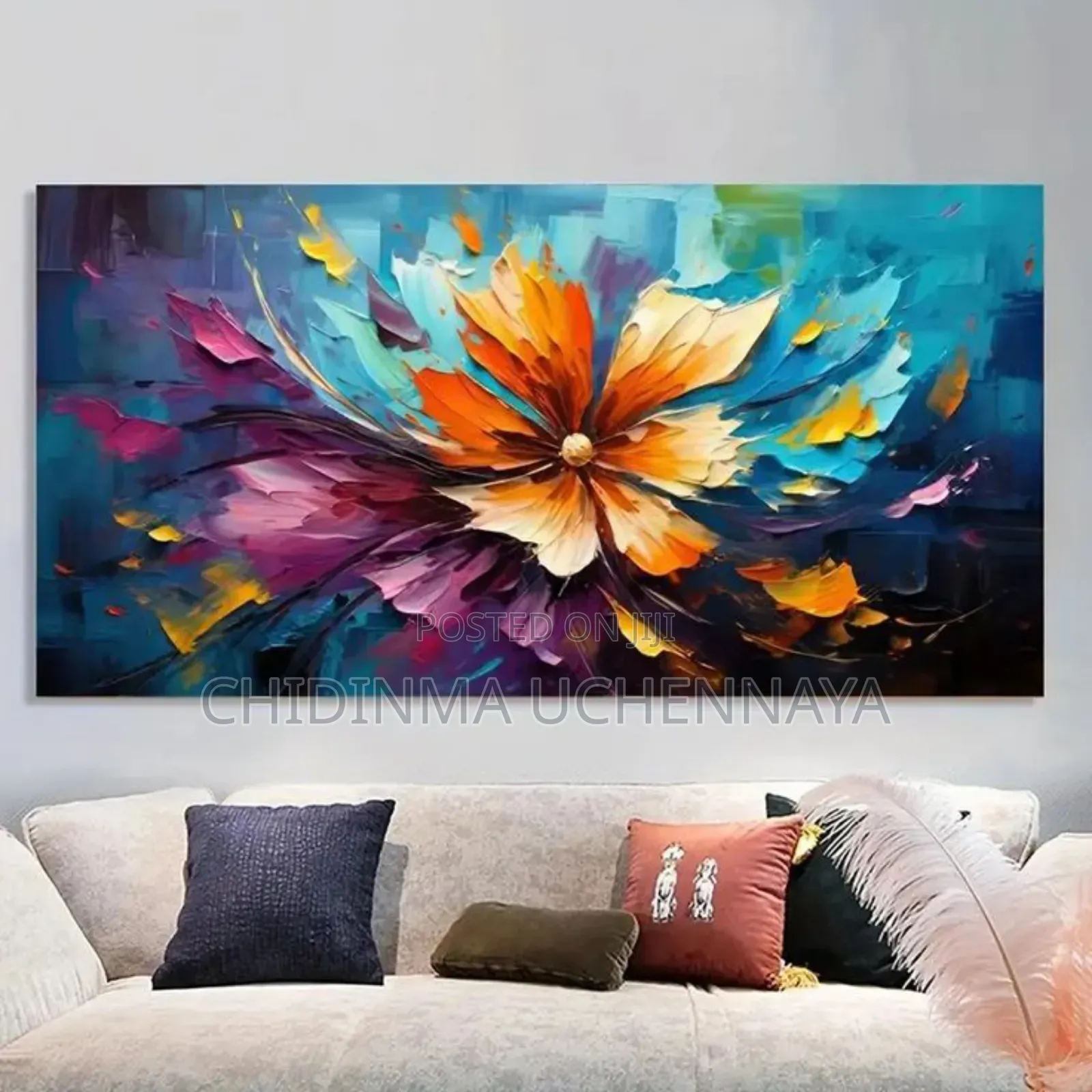 Abstract Oil Floral Art Printing Landscape Printings Living Room