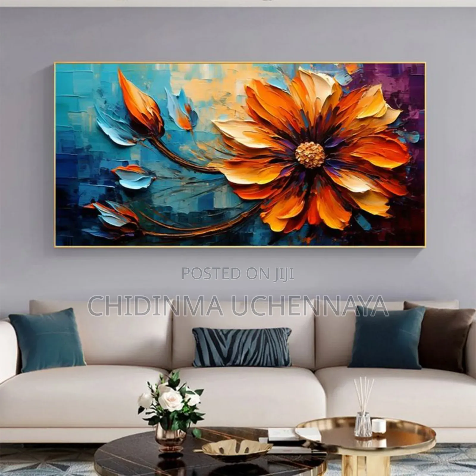 Abstract Oil Floral Art Printing Landscape Printings Living Room