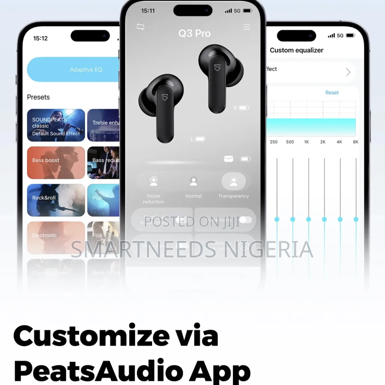 Soundpeats Q3 Pro Active Noice Cancelling Earphones Bt6.0,42h Playtime