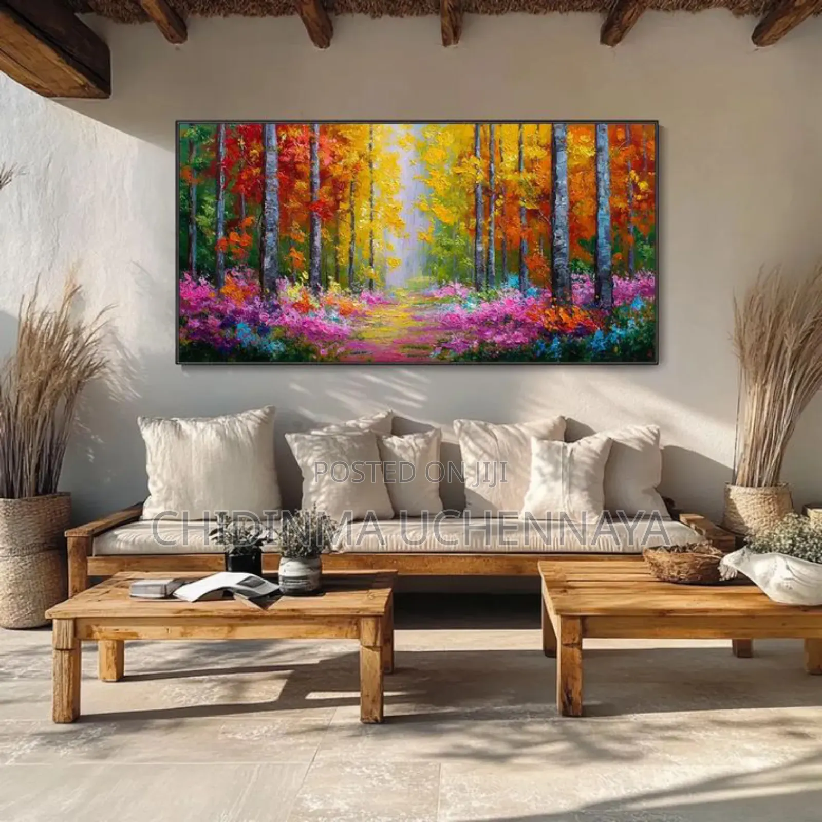 Modern Colorful Abstract Canvas for Living Room