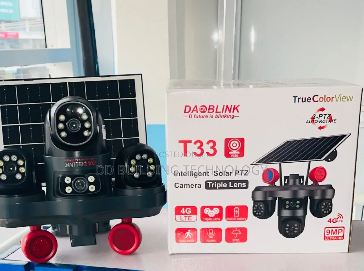 4g V380 Triple Lens Solar Camera (Ds-90)