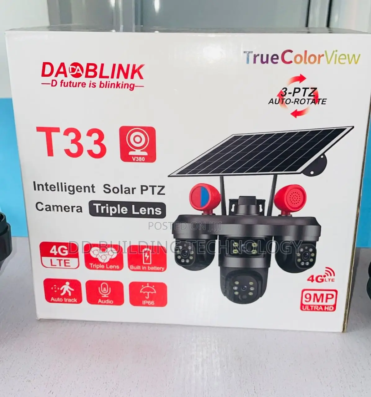 4g V380 Triple Lens Solar Camera (Ds-90)