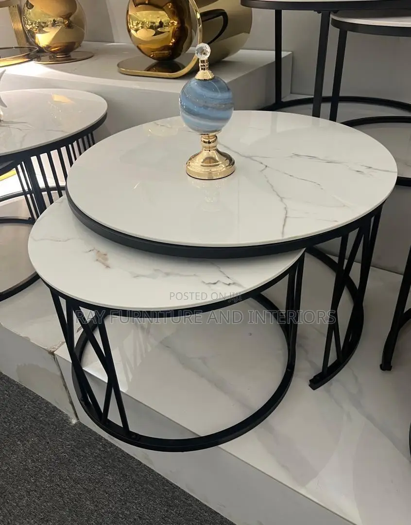 2in1 Marble Top Coffee/Center Table