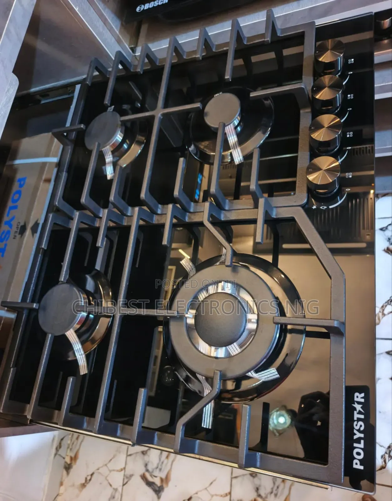 Original Quality Polystar Inbuilt Luxury 4 Gas Cooker Hob Burners Etc.