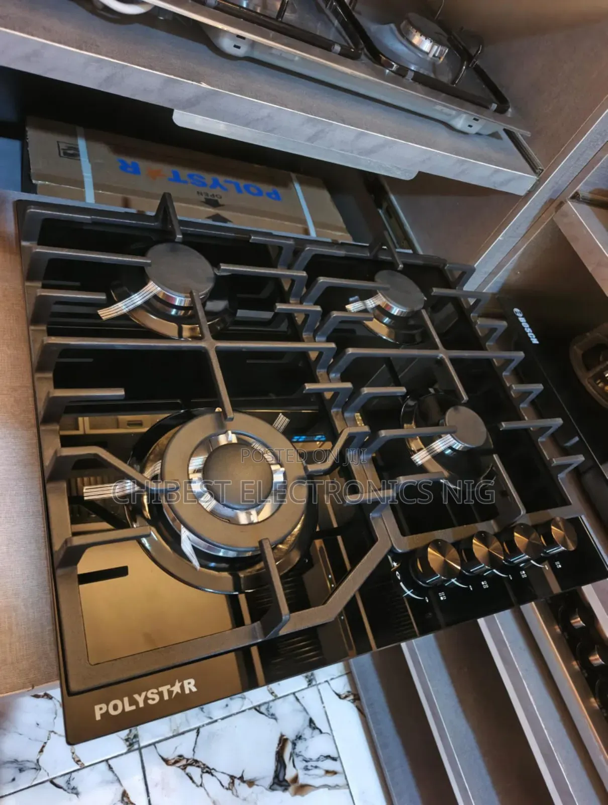 Original Quality Polystar Inbuilt Luxury 4 Gas Cooker Hob Burners Etc.