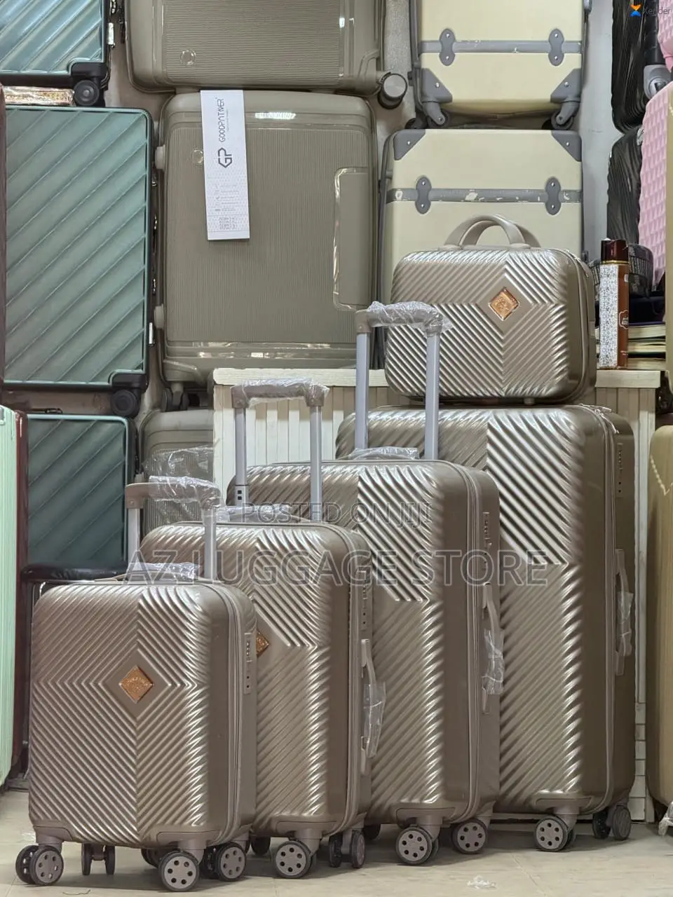 Set of 5 Plastic Quality Luggage Box